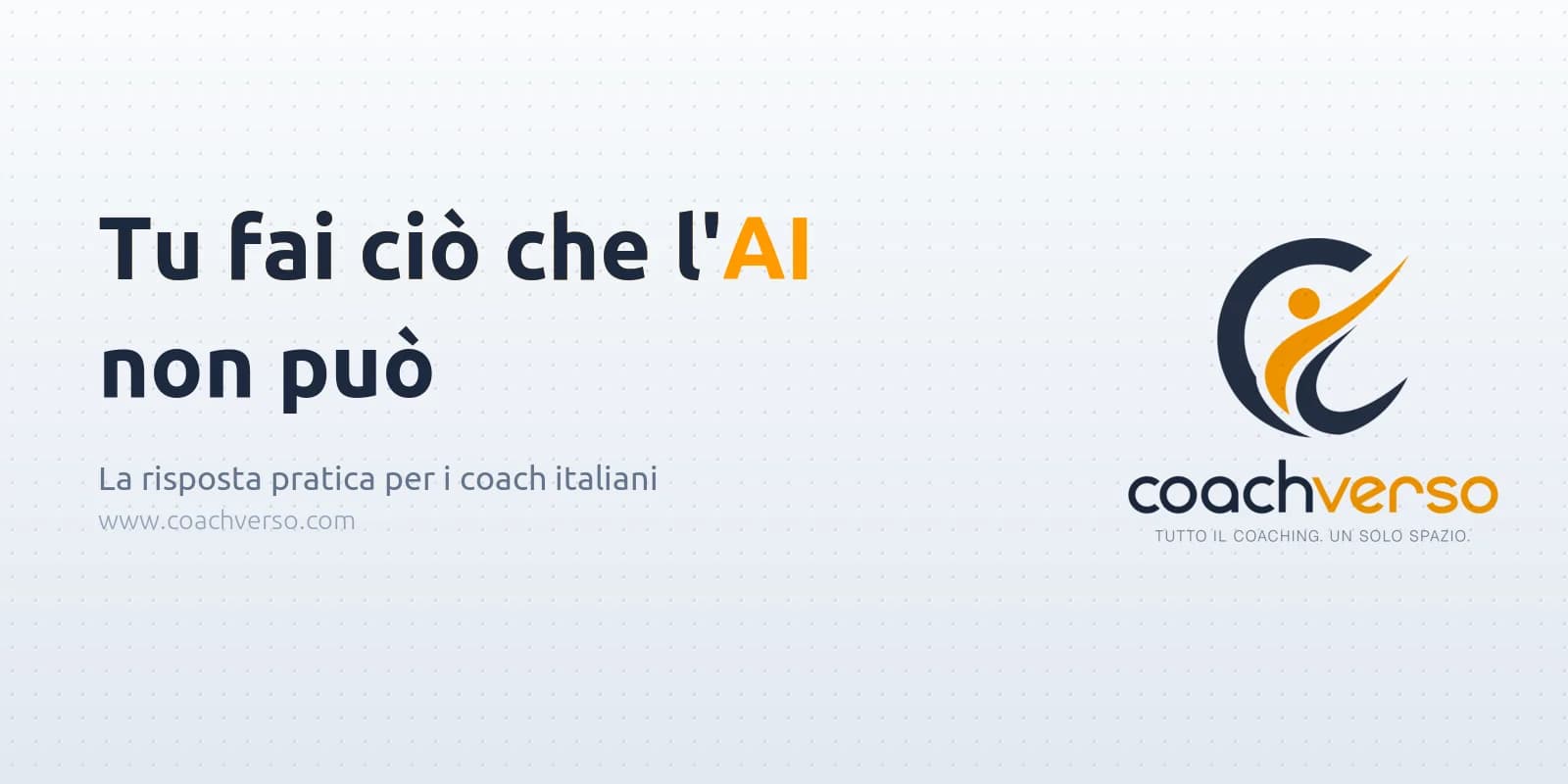 Coaching intelligenza artificiale: cosa fai tu che l'AI non fa